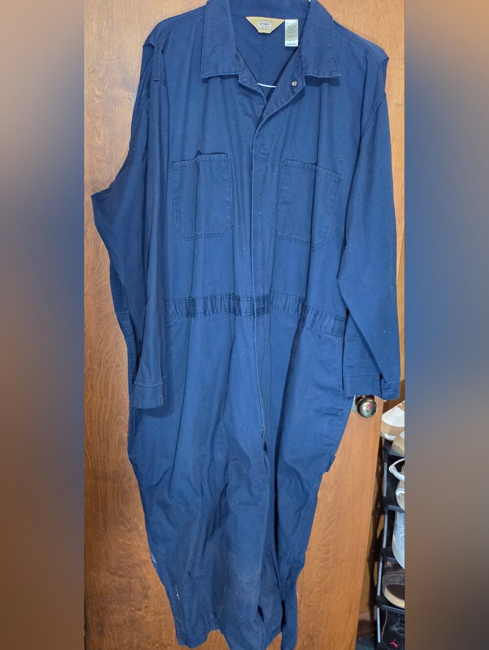 Classic Navy Utility Coverall with Chest Pockets
